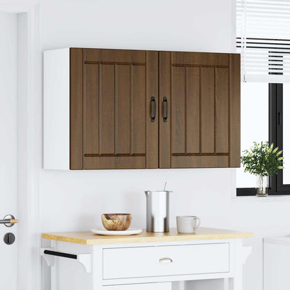 Kitchen Wall Cabinets 2 pcs Lucca Brown Oak Engineered Wood