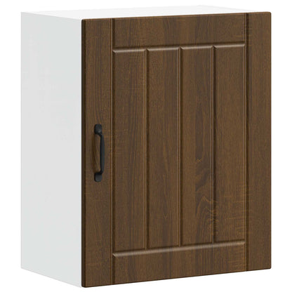 Kitchen Wall Cabinets 2 pcs Lucca Brown Oak Engineered Wood