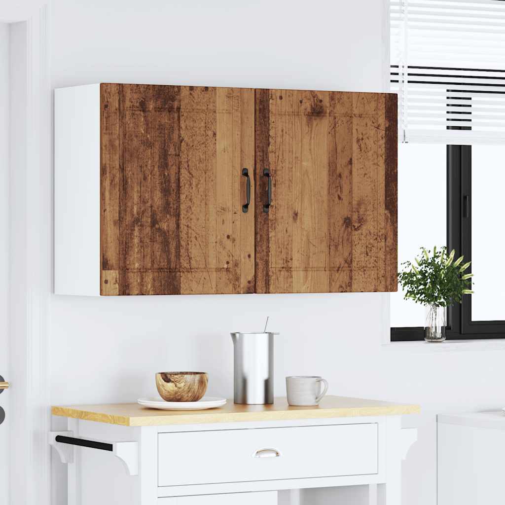 Kitchen Wall Cabinets 2 pcs Lucca Old Wood Engineered Wood