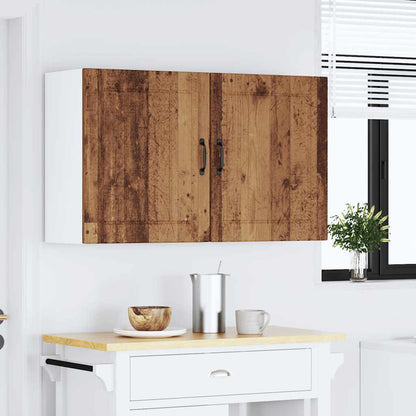 Kitchen Wall Cabinets 2 pcs Lucca Old Wood Engineered Wood