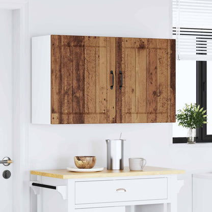 Kitchen Wall Cabinets 2 pcs Lucca Old Wood Engineered Wood
