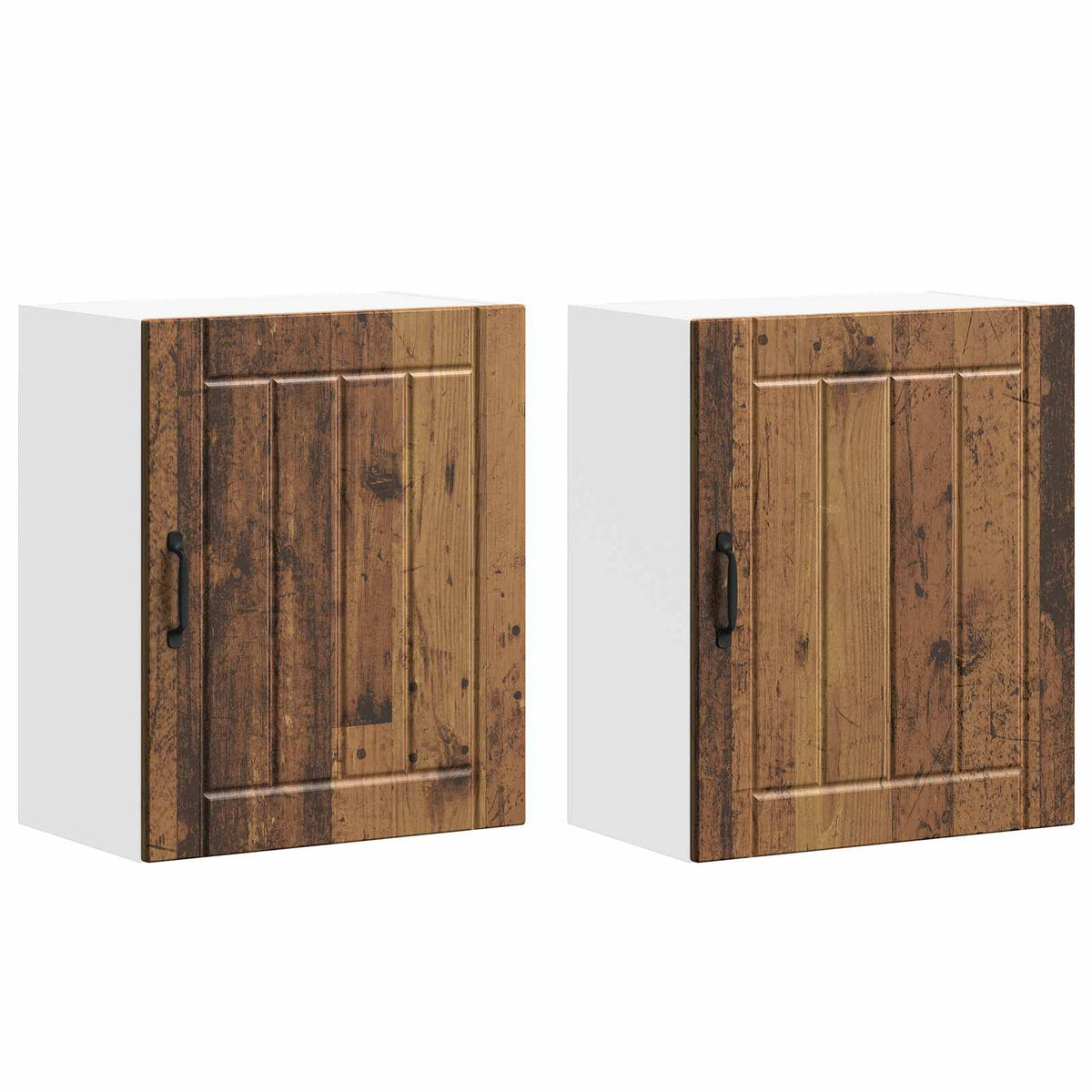 Kitchen Wall Cabinets 2 pcs Lucca Old Wood Engineered Wood