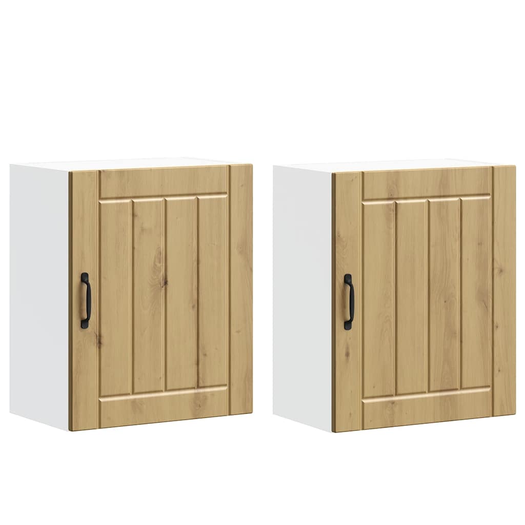 Kitchen Wall Cabinets 2 pcs Lucca Artisan Oak Engineered Wood