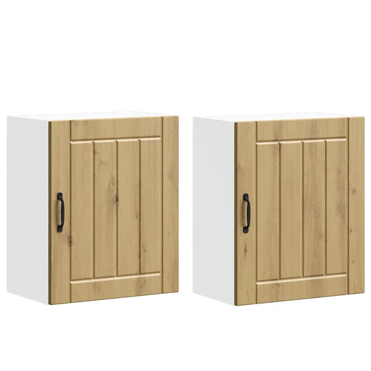 Kitchen Wall Cabinets 2 pcs Lucca Artisan Oak Engineered Wood
