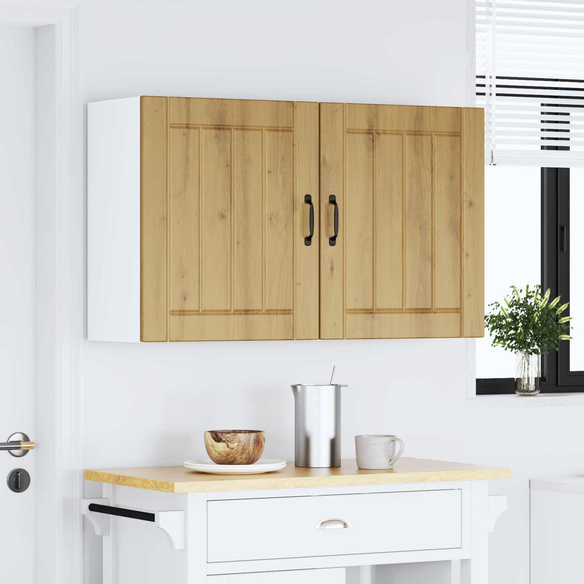 Kitchen Wall Cabinets 2 pcs Lucca Artisan Oak Engineered Wood