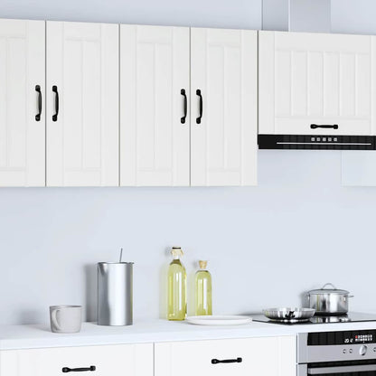 Kitchen Wall Cabinet "Lucca" White Engineered Wood