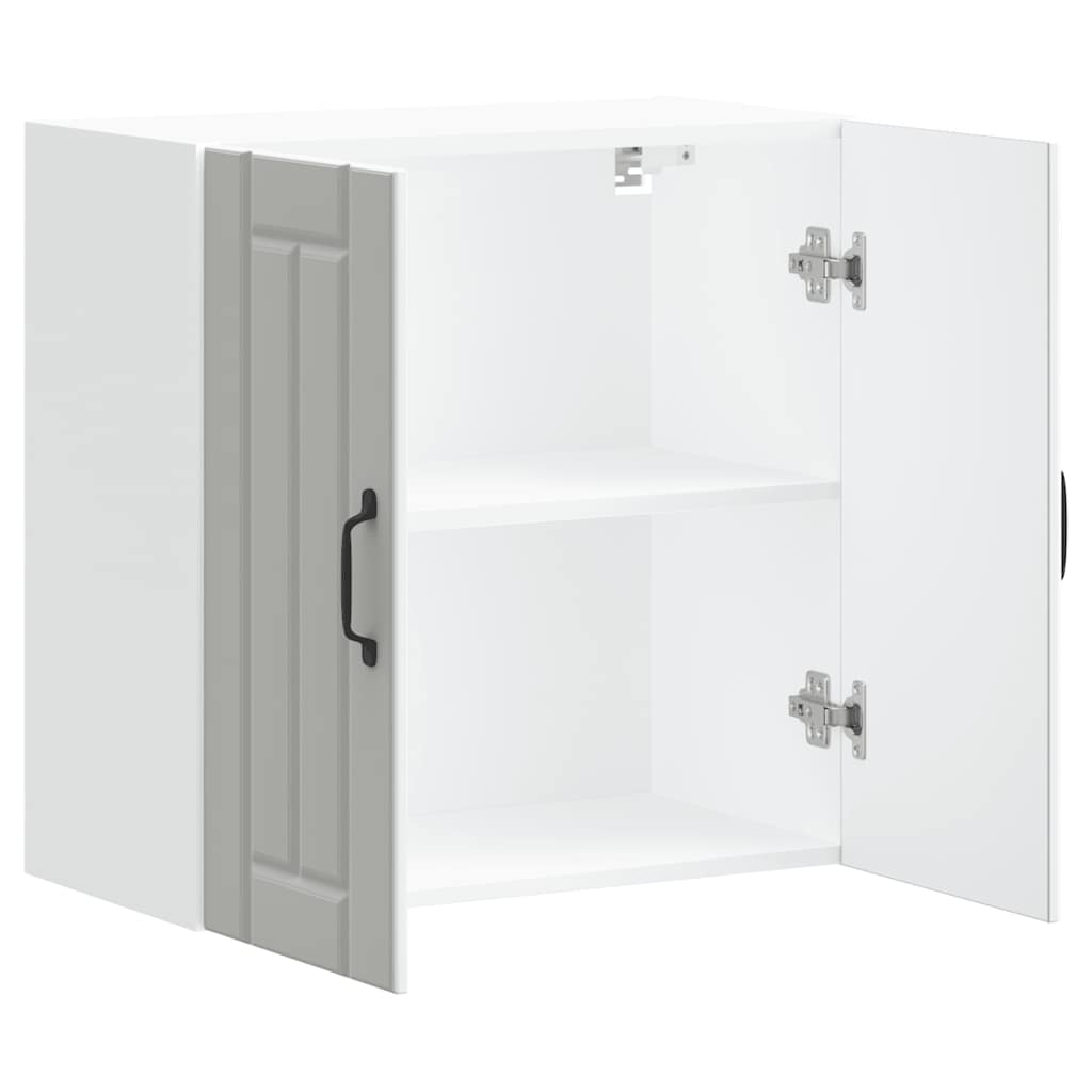 Kitchen Wall Cabinet "Lucca" White Engineered Wood