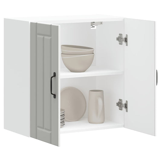 Kitchen Wall Cabinet "Lucca" White Engineered Wood