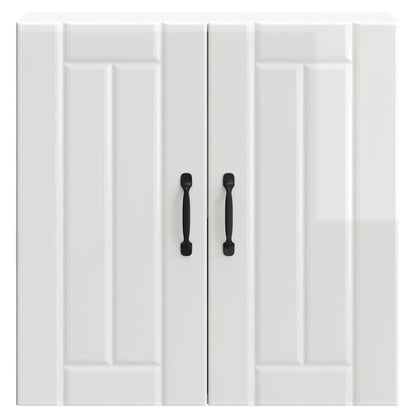 Kitchen Wall Cabinet Lucca High Gloss White Engineered Wood