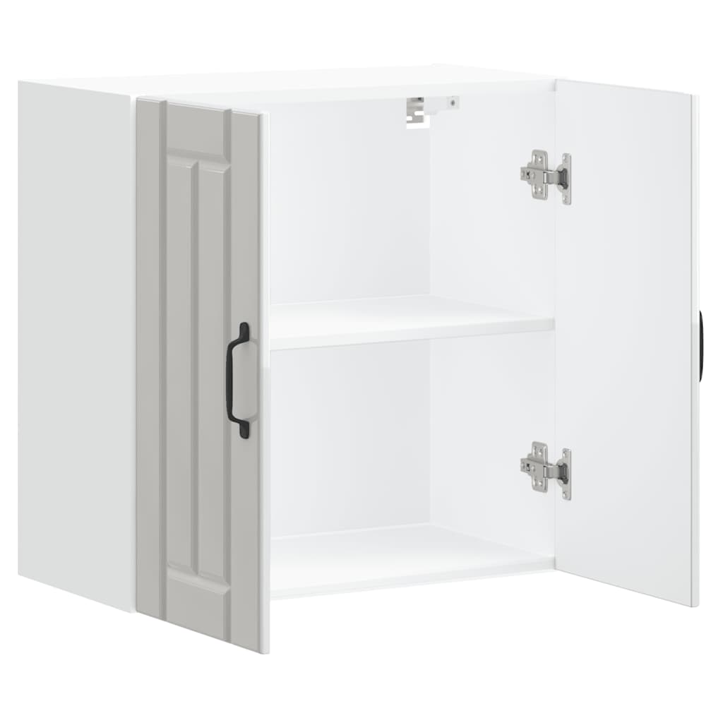 Kitchen Wall Cabinet "Lucca" High Gloss White Engineered Wood