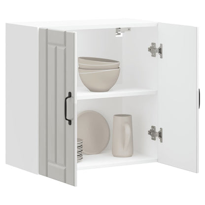 Kitchen Wall Cabinet "Lucca" High Gloss White Engineered Wood