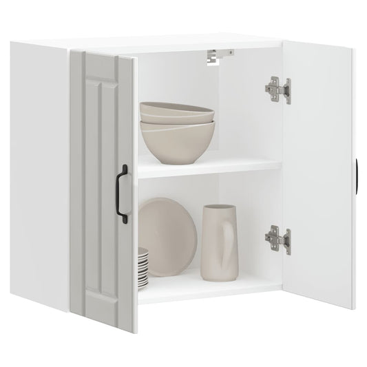 Kitchen Wall Cabinet "Lucca" High Gloss White Engineered Wood