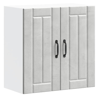 Kitchen Wall Cabinet "Lucca" Concrete Grey Engineered Wood
