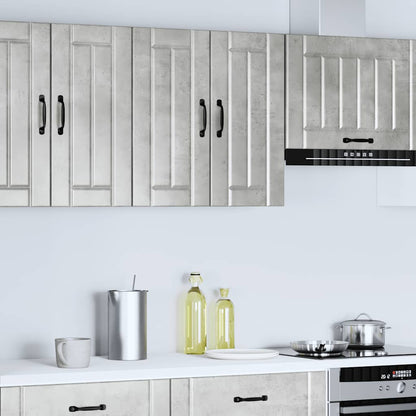 Kitchen Wall Cabinet "Lucca" Concrete Grey Engineered Wood
