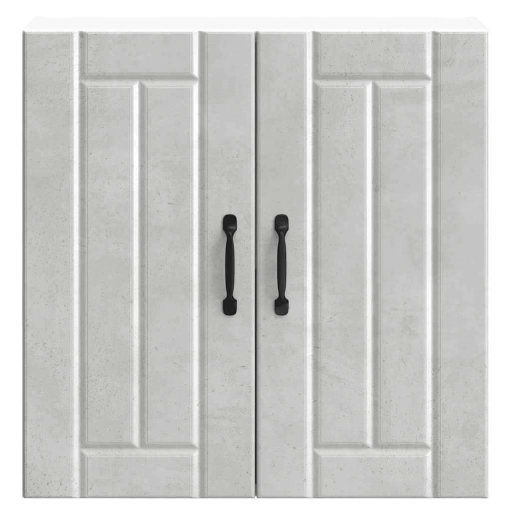 Kitchen Wall Cabinet "Lucca" Concrete Grey Engineered Wood