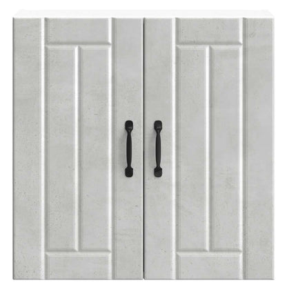 Kitchen Wall Cabinet "Lucca" Concrete Grey Engineered Wood