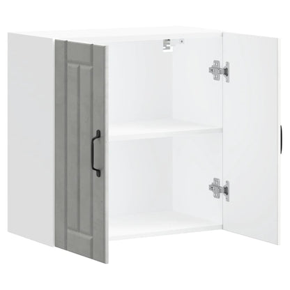 Kitchen Wall Cabinet "Lucca" Concrete Grey Engineered Wood
