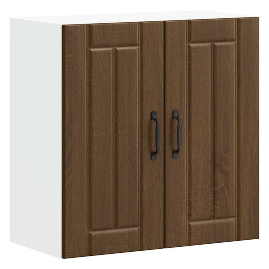 Kitchen Wall Cabinet "Lucca" Brown Oak Engineered Wood