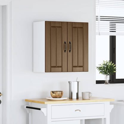 Kitchen Wall Cabinet "Lucca" Brown Oak Engineered Wood