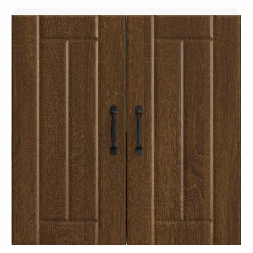 Kitchen Wall Cabinet "Lucca" Brown Oak Engineered Wood