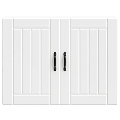 Kitchen Wall Cabinet "Lucca" White Engineered Wood