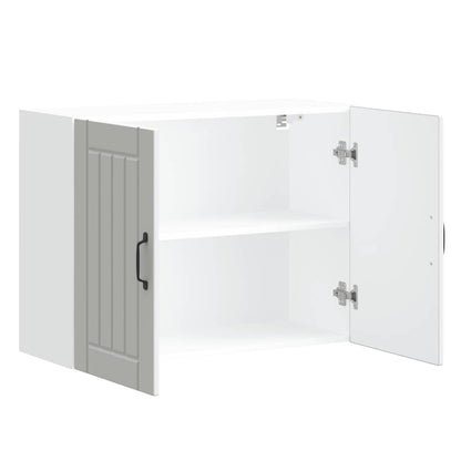Kitchen Wall Cabinet "Lucca" White Engineered Wood