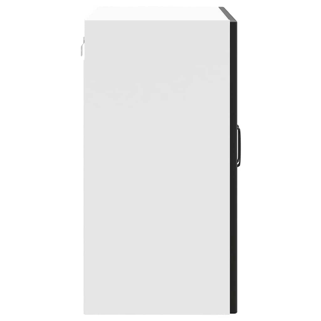 Kitchen Wall Cabinet Lucca Black Engineered Wood