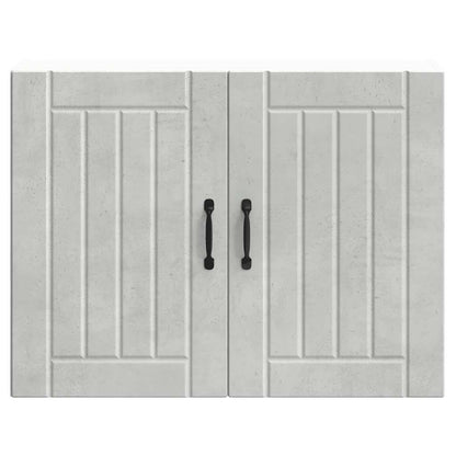 Kitchen Wall Cabinet "Lucca" Concrete Grey Engineered Wood