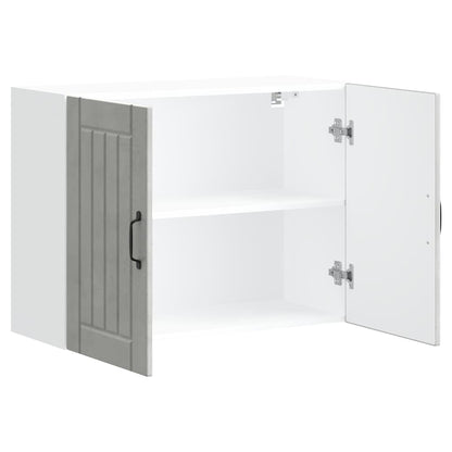 Kitchen Wall Cabinet Lucca Concrete Grey Engineered Wood