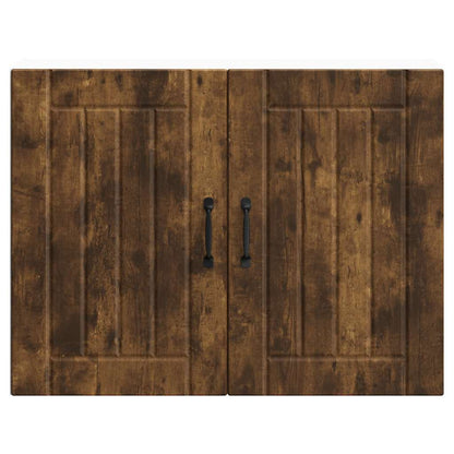 Kitchen Wall Cabinet "Lucca" Smoked Oak Engineered Wood