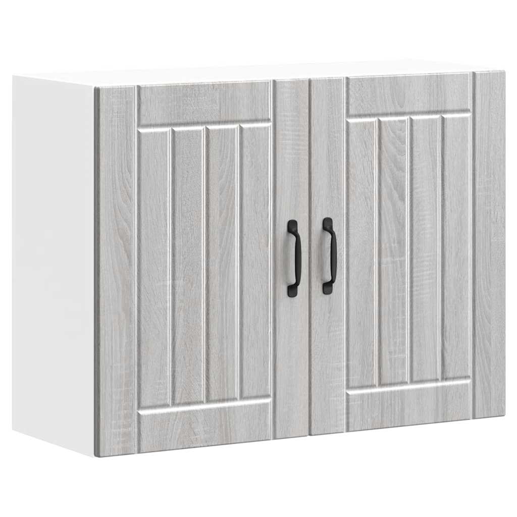 Kitchen Wall Cabinet "Lucca" Grey Sonoma Engineered Wood
