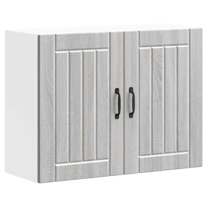 Kitchen Wall Cabinet "Lucca" Grey Sonoma Engineered Wood