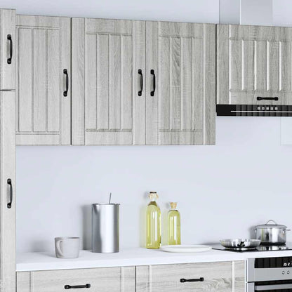 Kitchen Wall Cabinet "Lucca" Grey Sonoma Engineered Wood
