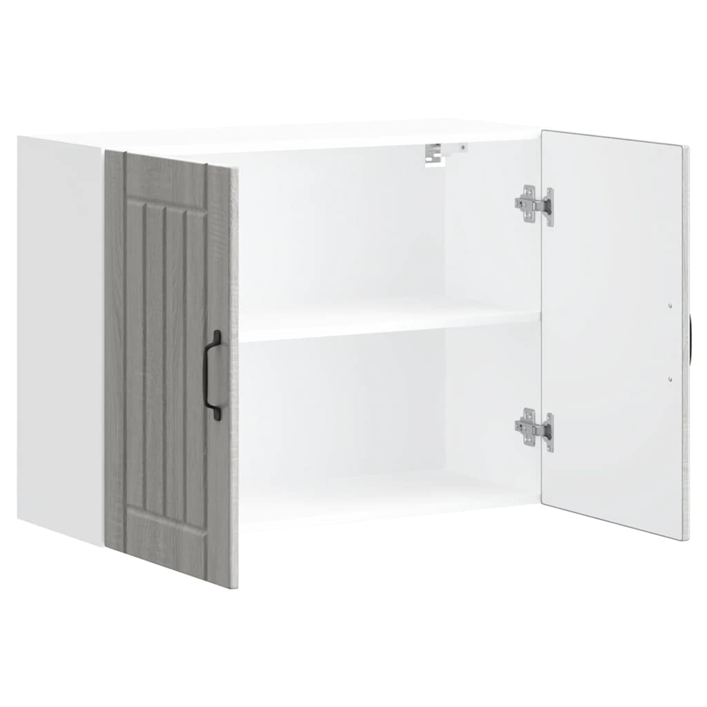 Kitchen Wall Cabinet "Lucca" Grey Sonoma Engineered Wood