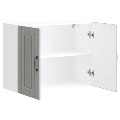 Kitchen Wall Cabinet "Lucca" Grey Sonoma Engineered Wood