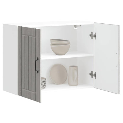 Kitchen Wall Cabinet "Lucca" Grey Sonoma Engineered Wood