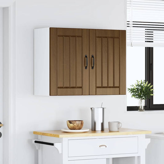 Kitchen Wall Cabinet "Lucca" Brown Oak Engineered Wood