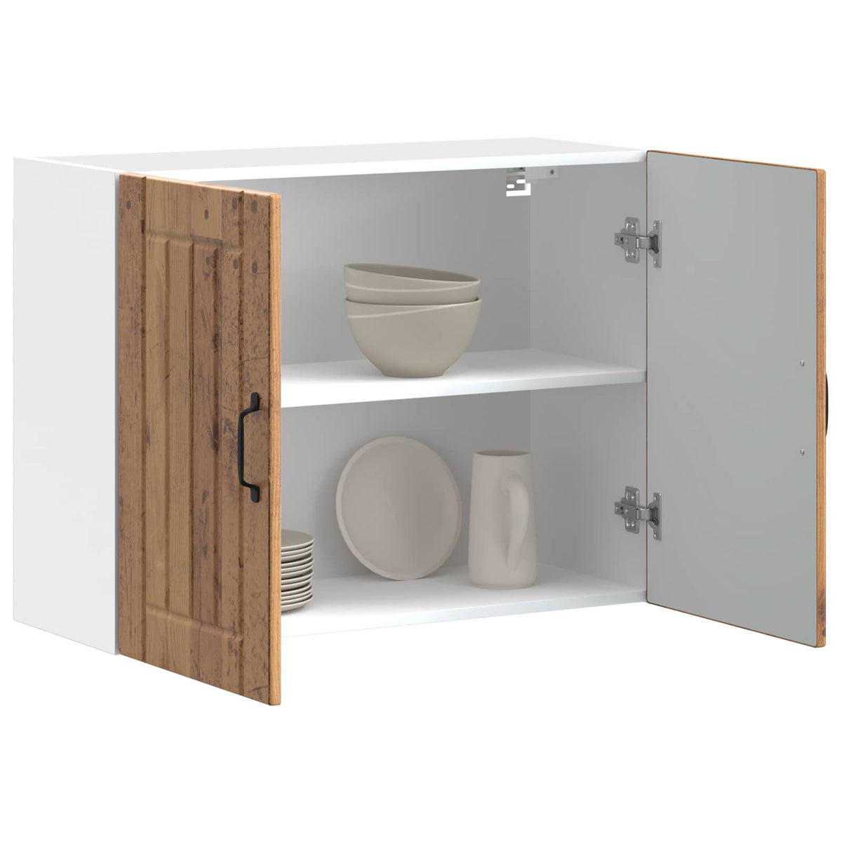 Kitchen Wall Cabinet "Lucca" Old Wood Engineered Wood
