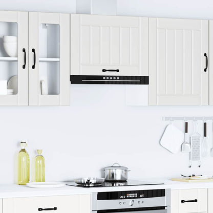 Kitchen Wall Cabinet "Lucca" White Engineered Wood
