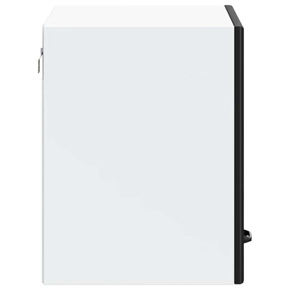 Kitchen Wall Cabinet Lucca Black Engineered Wood