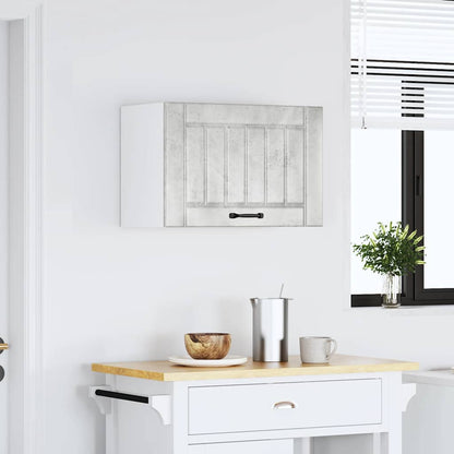 Kitchen Wall Cabinet "Lucca" Concrete Grey Engineered Wood