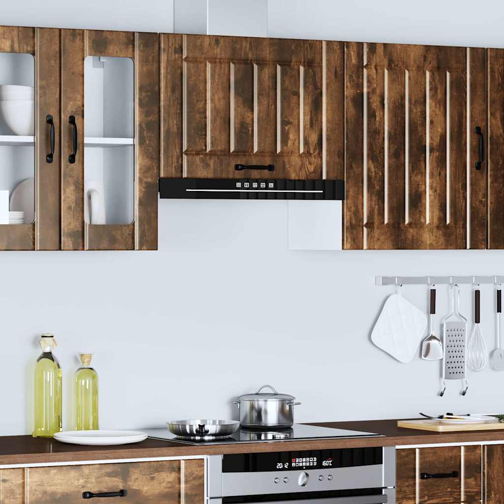 Kitchen Wall Cabinet Lucca Smoked Oak Engineered Wood