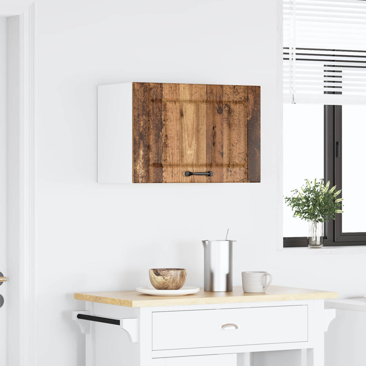 Kitchen Wall Cabinet "Lucca" Old Wood Engineered Wood