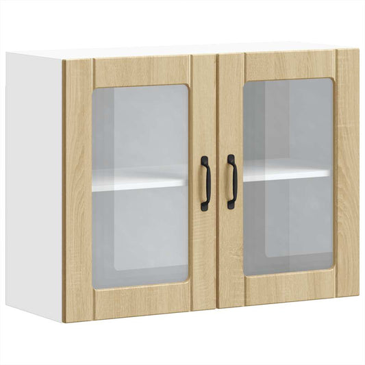 Kitchen Wall Cabinet with Glass Door "Lucca" Sonoma Oak
