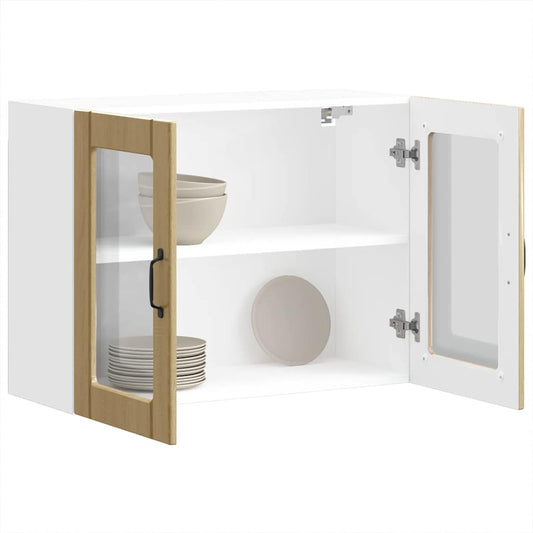 Kitchen Wall Cabinet with Glass Door "Lucca" Sonoma Oak
