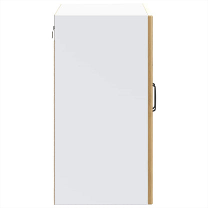 Kitchen Wall Cabinet with Glass Door Lucca Artisan Oak Engineered Wood