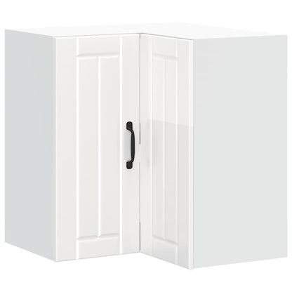 Kitchen Wall Corner Cabinet "Lucca" High Gloss White