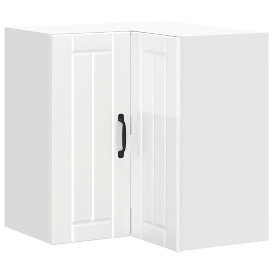 Kitchen Wall Corner Cabinet "Lucca" High Gloss White