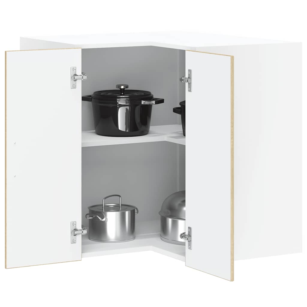 Kitchen Wall Corner Cabinet "Lucca" Sonoma Oak Engineered Wood