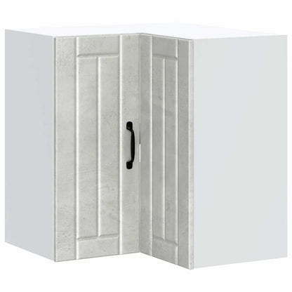 Kitchen Wall Corner Cabinet "Lucca" Concrete Grey Engineered Wood